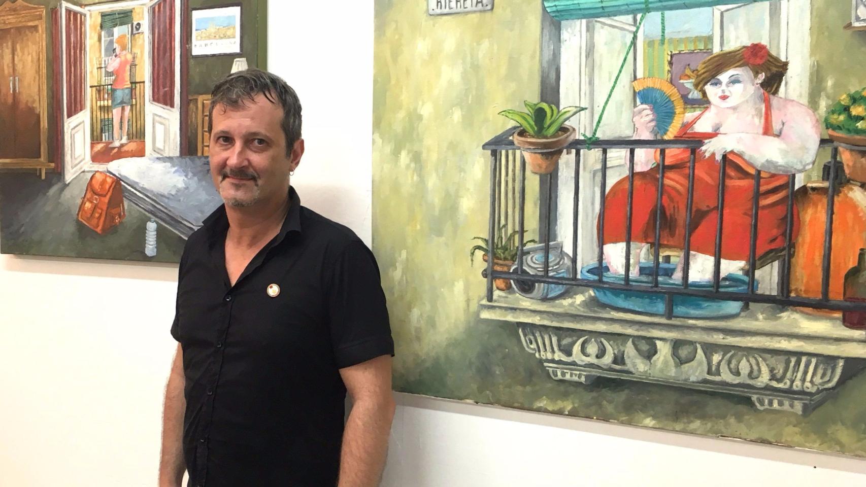 El pintor Ernesto Camacho retrata el Raval marginal y rebelde / A.V.D