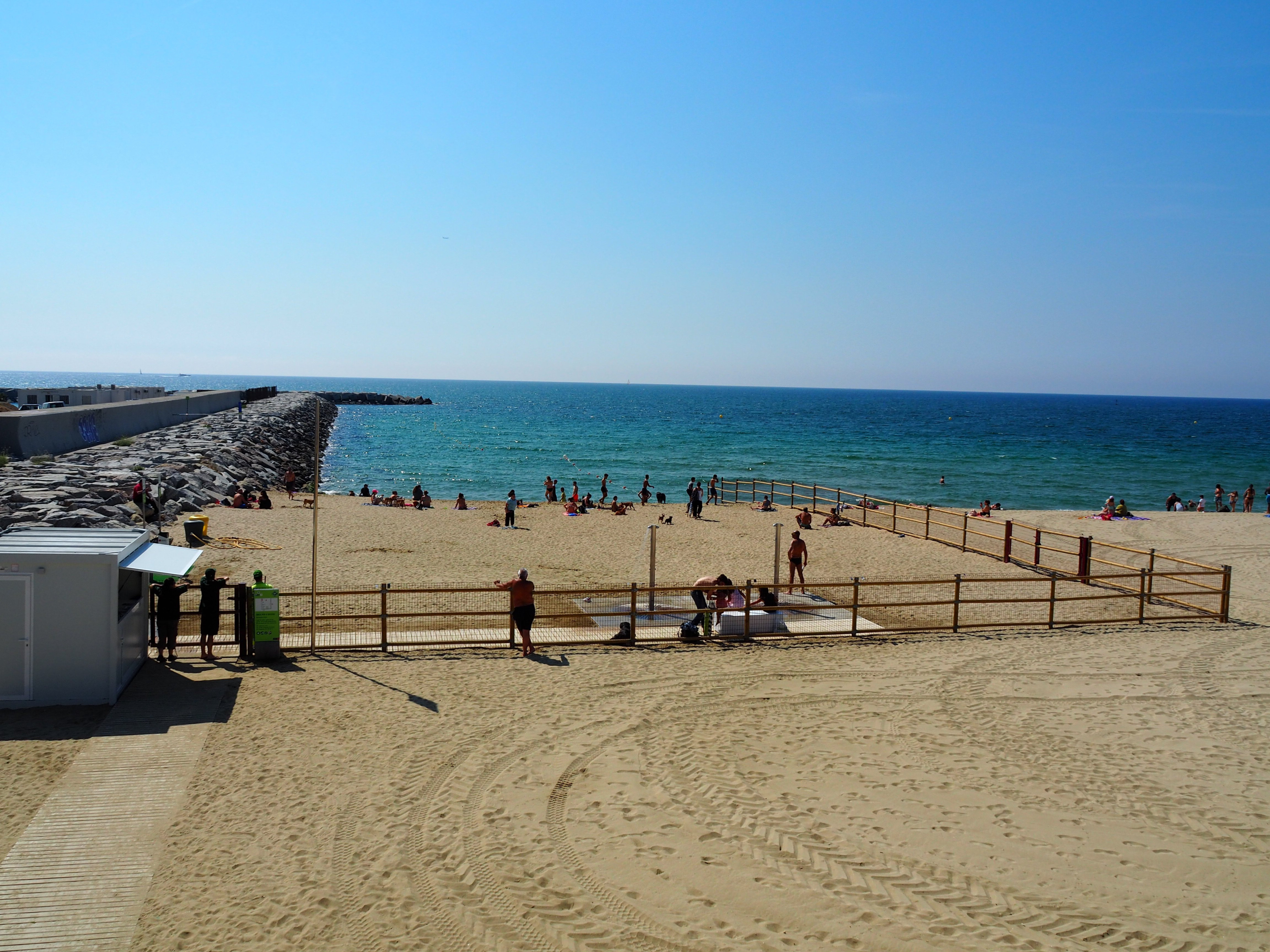 La zona para perros en la Playa de Llevant / AM