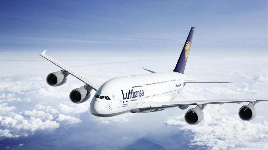 Un avión de la compañía, en una imagen promocional / LUFTHANSA