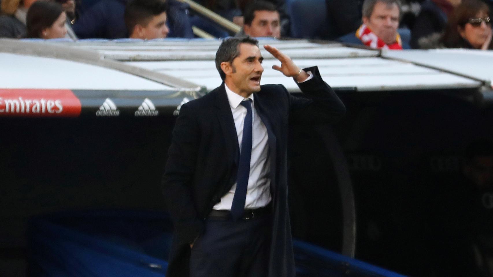 Ernesto Valverde en el estadio Santiago Bernabéu / EFE/Juan Carlos Hidalgo