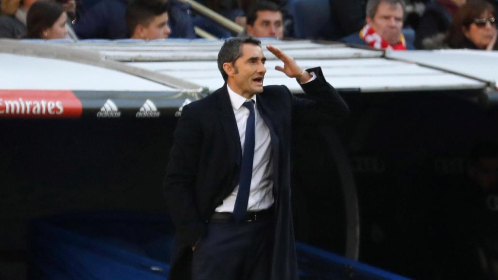 Ernesto Valverde en el estadio Santiago Bernabéu / EFE/Juan Carlos Hidalgo