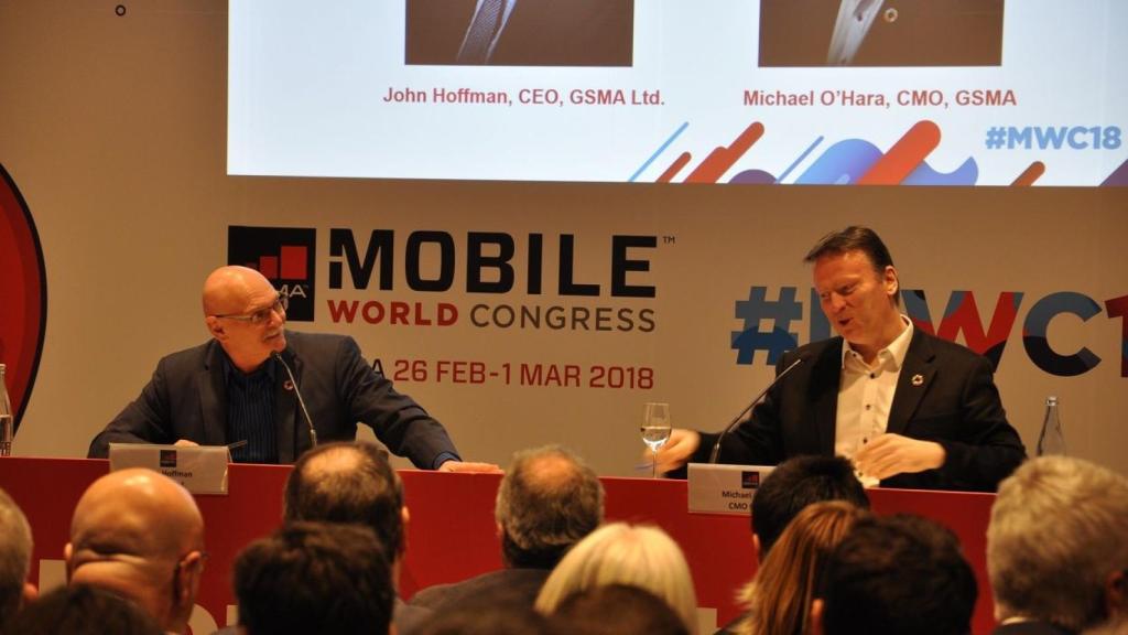 Hoffman y O'Hara han sido los protagonistas de la rueda de prensa del Mobile 2018 / MIKI