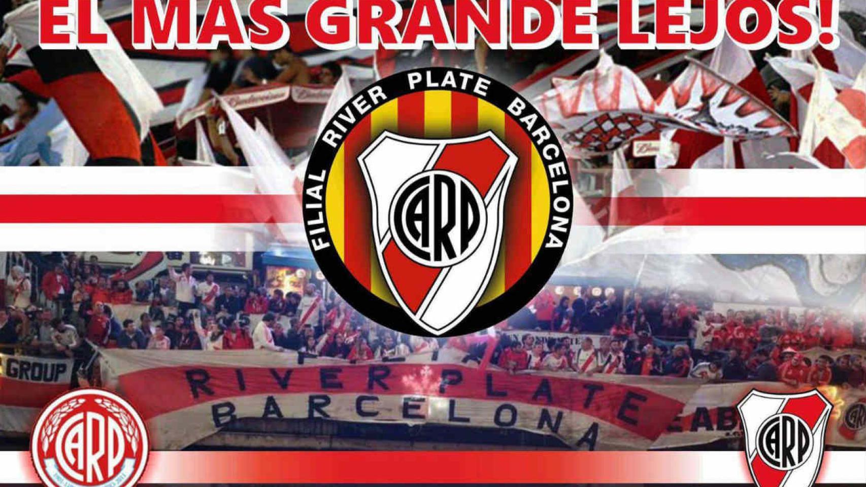 La Filial River Plate Barcelona reúne a los seguidores de los millonarios /@riverplatebarcelona
