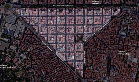 Zona delimitada del barrio de Sant Antoni afectada por el plan de usos / AJUNTAMENT DE BCN