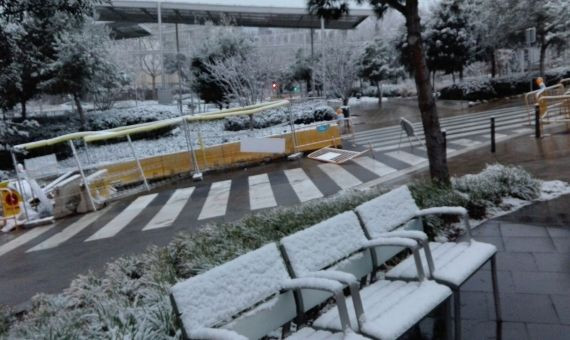La nieve ha cubierto Barcelona / ANDREA GIL-BERMEJO