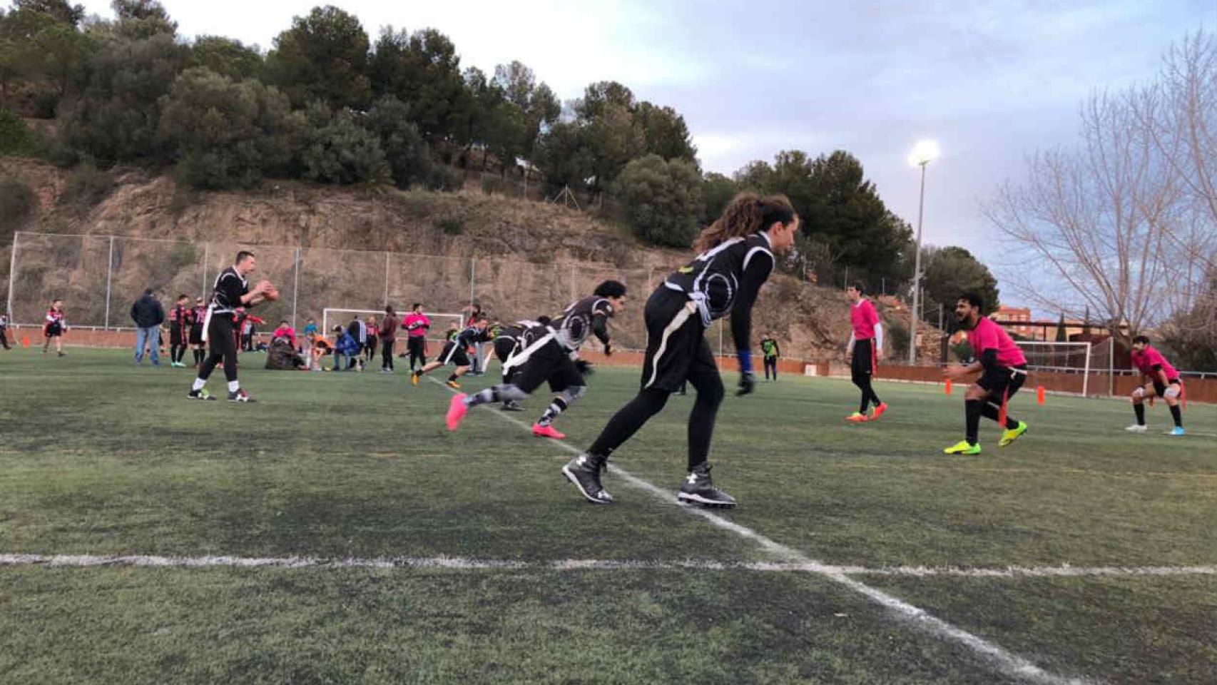 El Barcelona Pagesos, en su campo de entrenamiento de El Carmel / Barcelona Pagesos