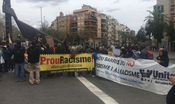 Manifestantes en la  plaza de la República / AROA ORTEGA