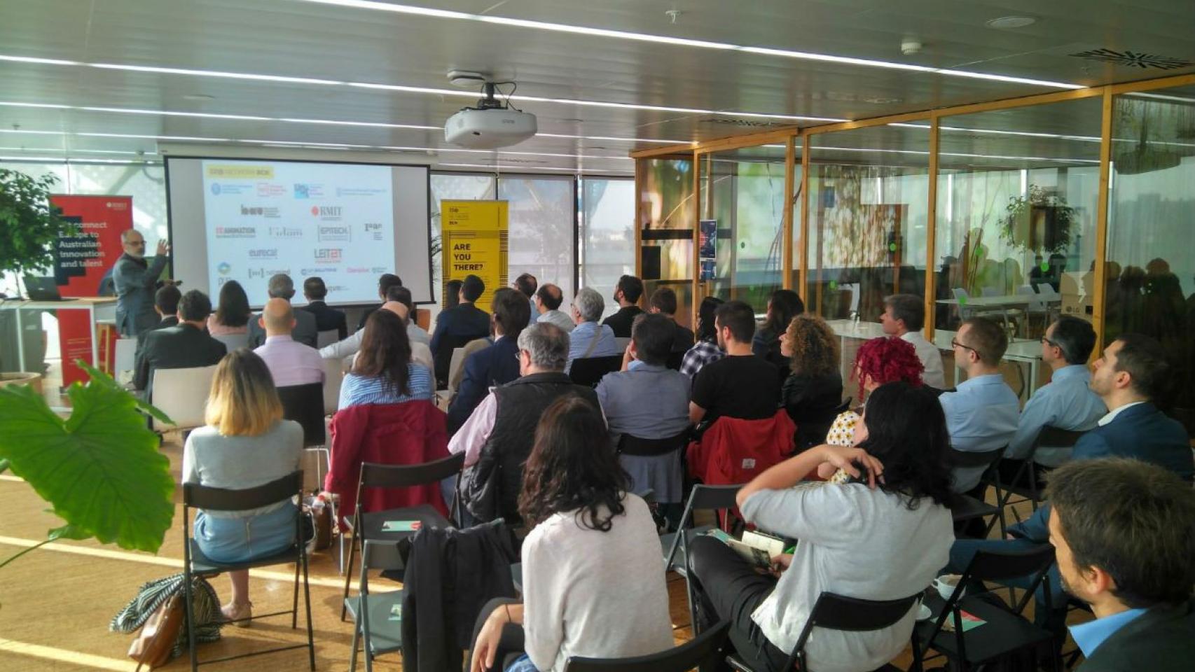 El 22 @ concentra más de la mitad de los profesionales digitales en Barcelona. En la imagen, un momento del último 22 @ Update Breakfast / Filloy.com