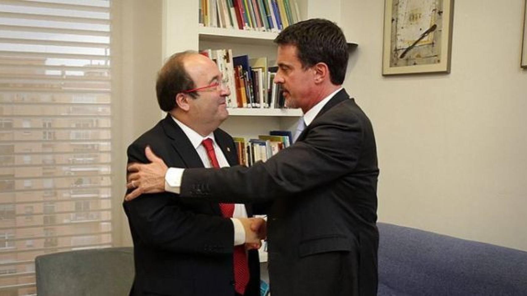 Miquel Iceta y Manuel Valls, tras una reunión / CRÓNICA GLOBAL