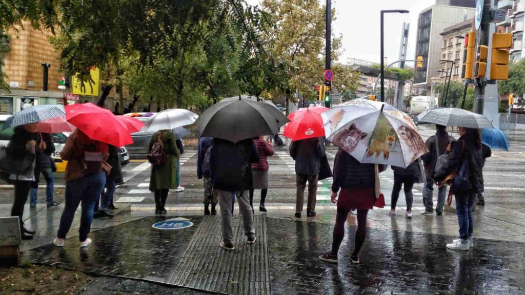 Este año 2018 pasará a la historia por las importantes lluvias caídas en Barcelona / HUGO FERNÁNDEZ