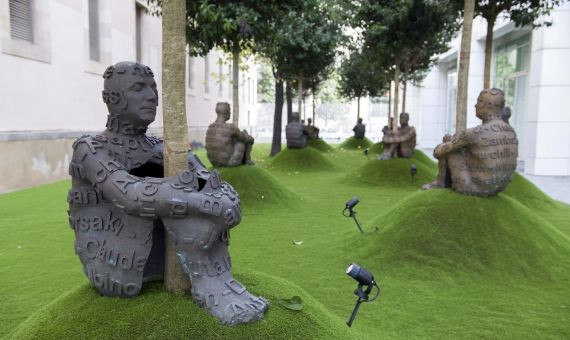 El jardín en el marco de la retrospectiva de Jaume Plensa / HUGO FERNÁNDEZ