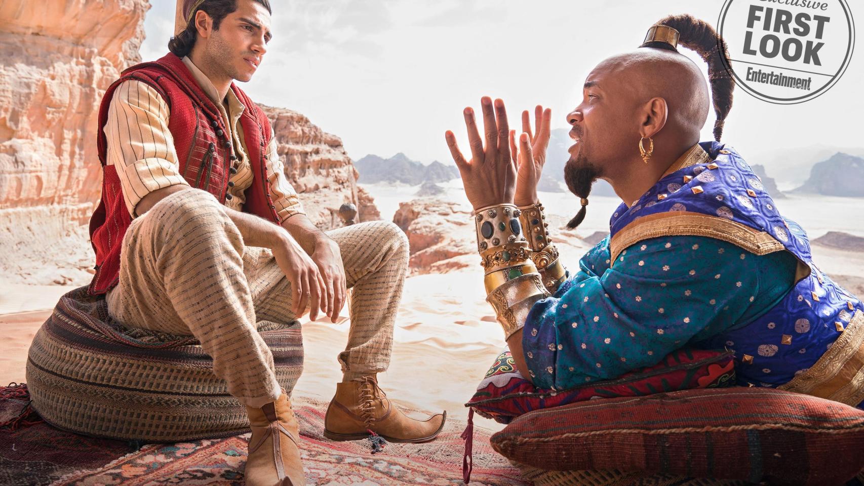 Mena Massoud y Will Smith