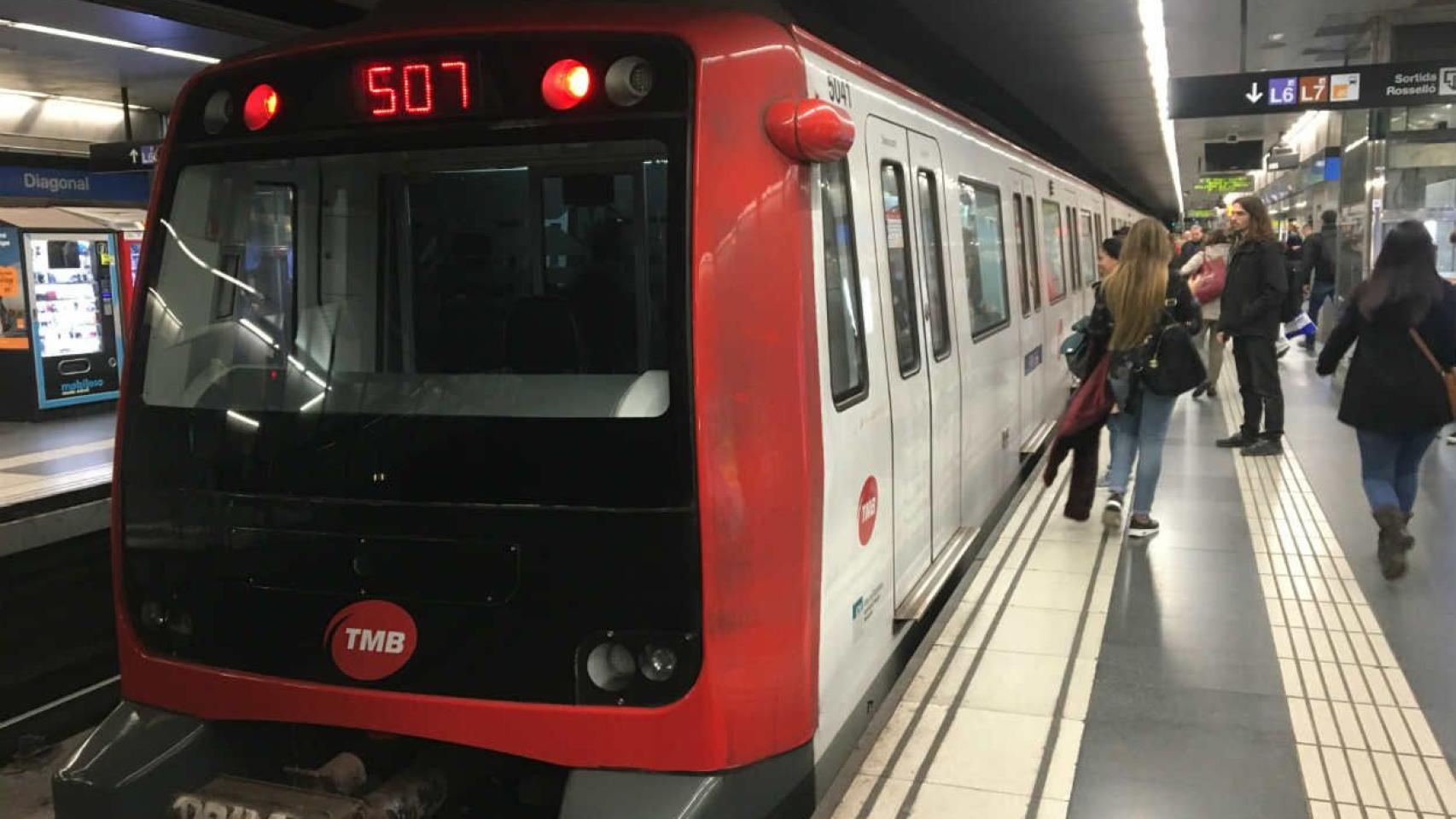 Una estación del metro de Barcelona en una imagen de archivo