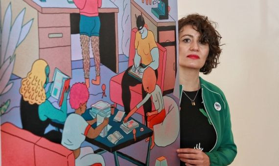 Ana Galvany, la autora del cartel de la 37 edición de Cómic Barcelona / HUGO FERNÁNDEZ