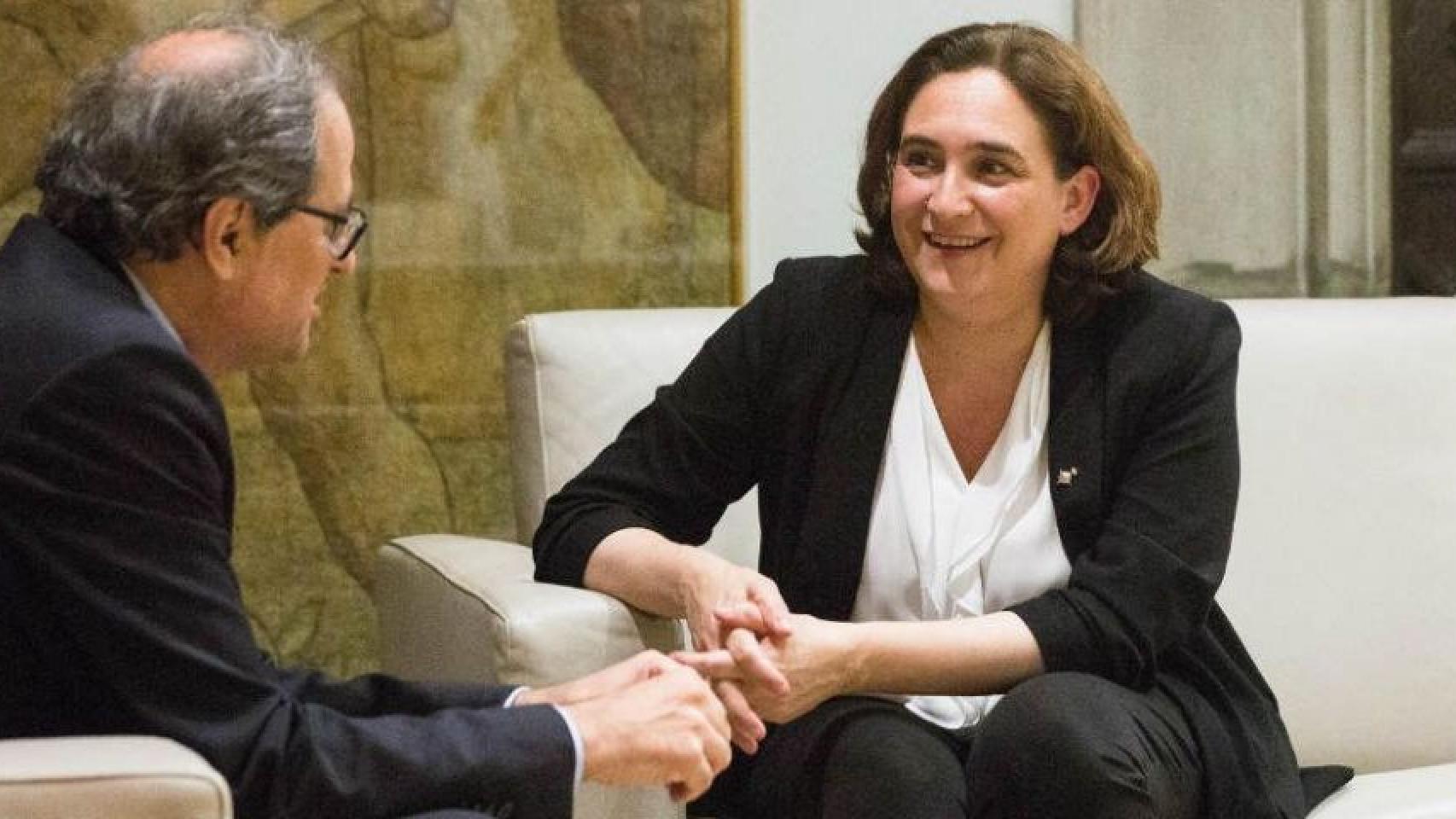 Colau y Torra en una imagen de archivo / AJUNTAMENT