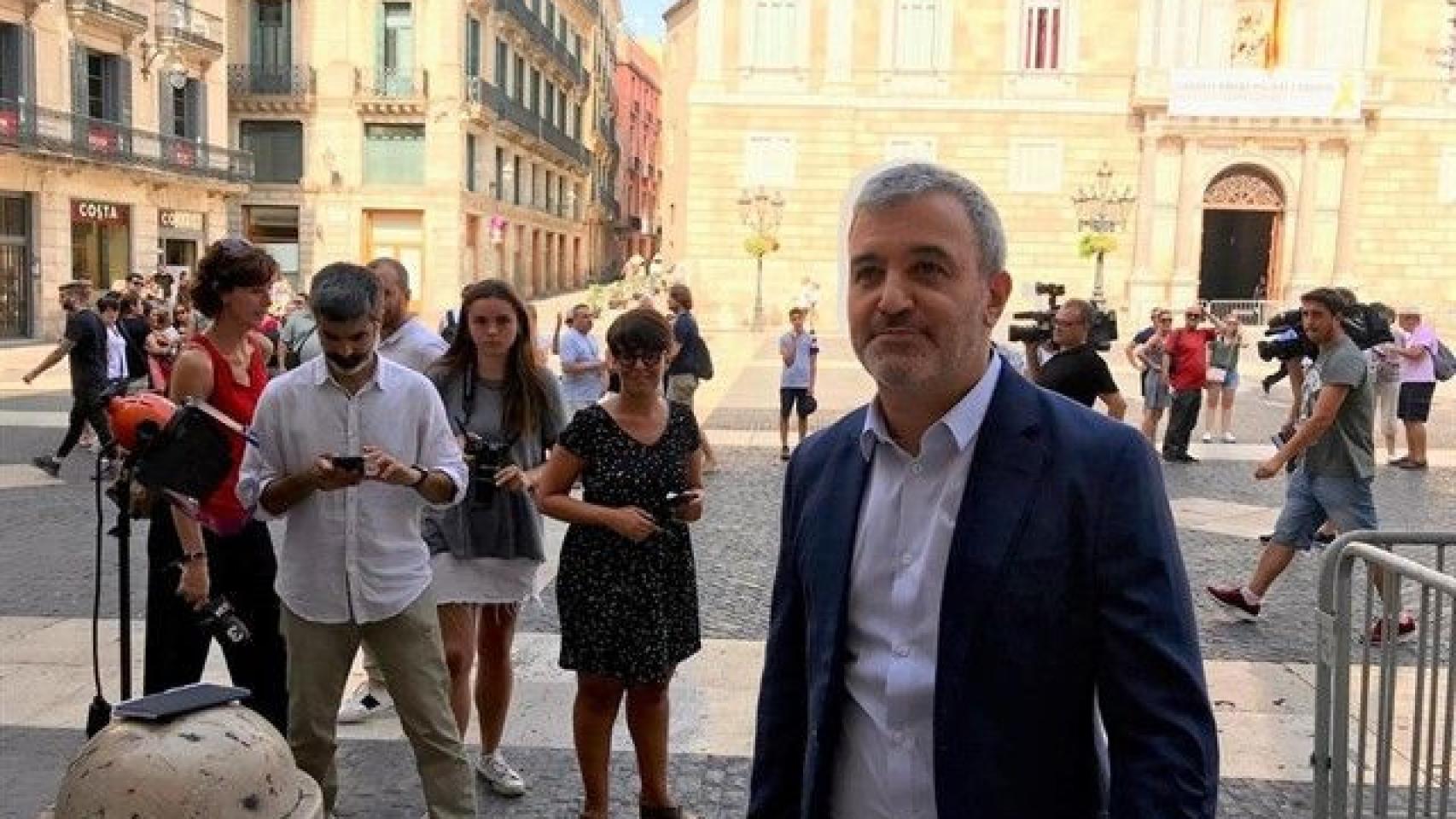 Jaume Collboni, en la plaza de Sant Jaume, el pasado verano / EUROPA PRESS