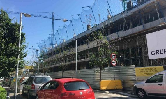 Edificios en construcción de la tercera fase de remodelación de Bon Pastor/ CR