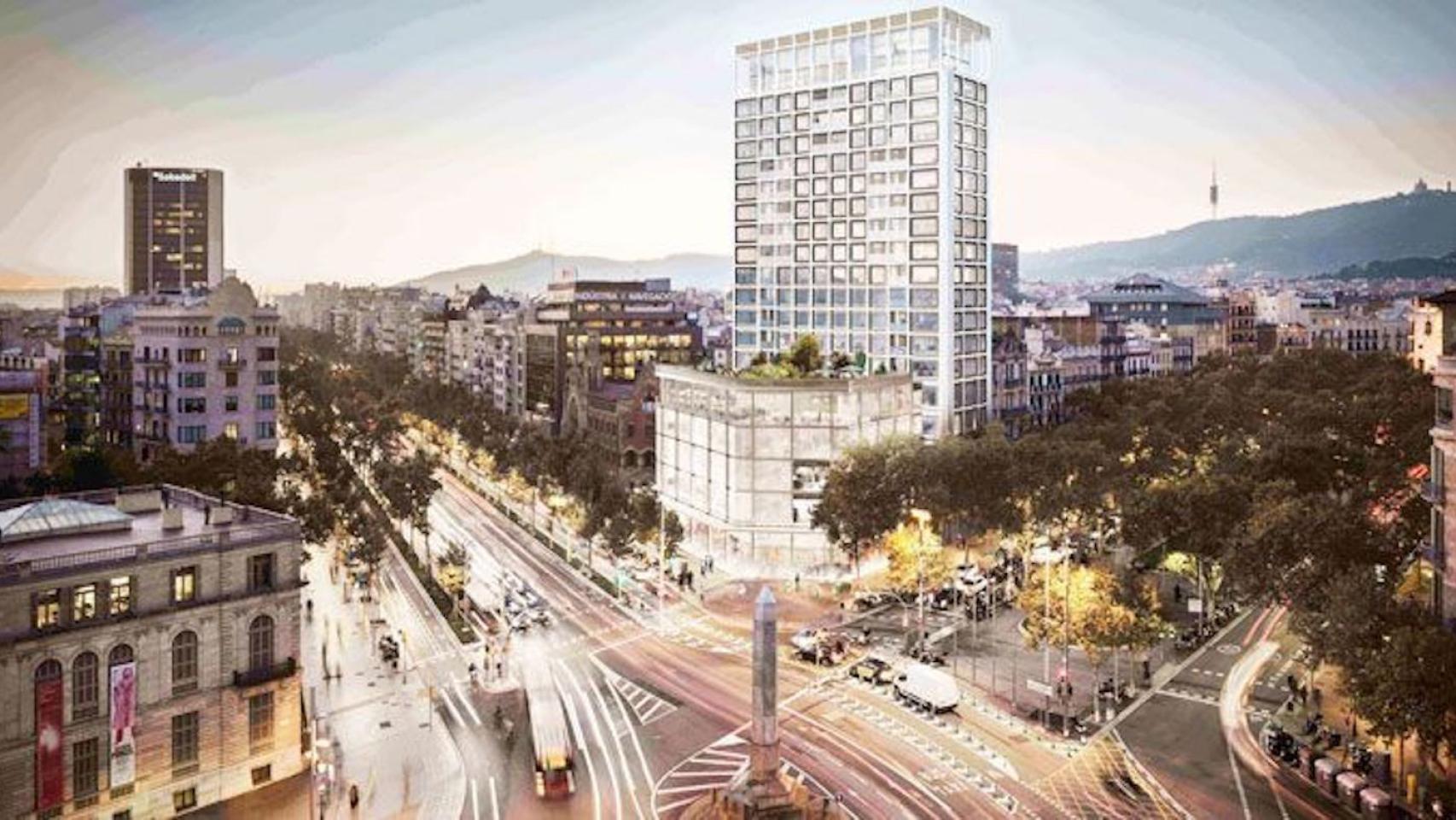 Recreación digital de los pisos de lujo gestionadas por Mandarín Oriental y propiedad de KKH Investors