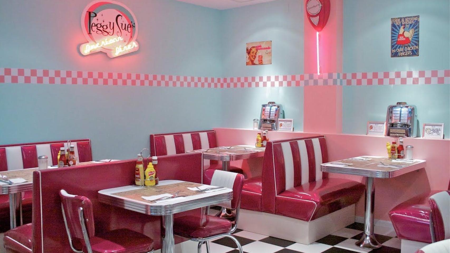 El restaurante Peggy Sue, uno de los locales inspirados en la época de la película 'Grease', para inmortalizar en una publicación de Instagram
