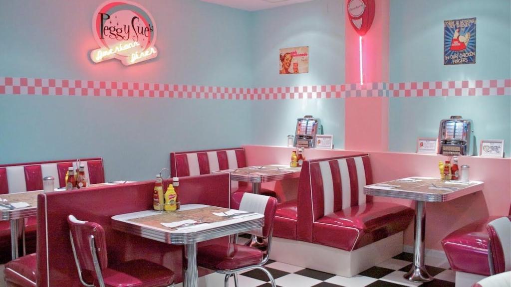 El restaurante Peggy Sue, uno de los locales inspirados en la época de la película 'Grease', para inmortalizar en una publicación de Instagram