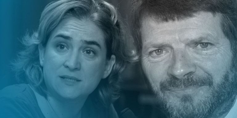Ada Colau, alcaldesa de Barcelona, y Albert Batlle, teniente de alcalde responsable de la seguridad / FOTOMONTAJE