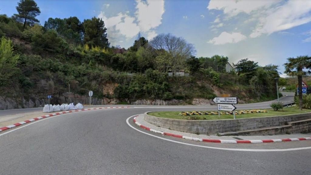 Inicio del tramo de la BP-1121 entre Monistrol y Montserrat | GSV