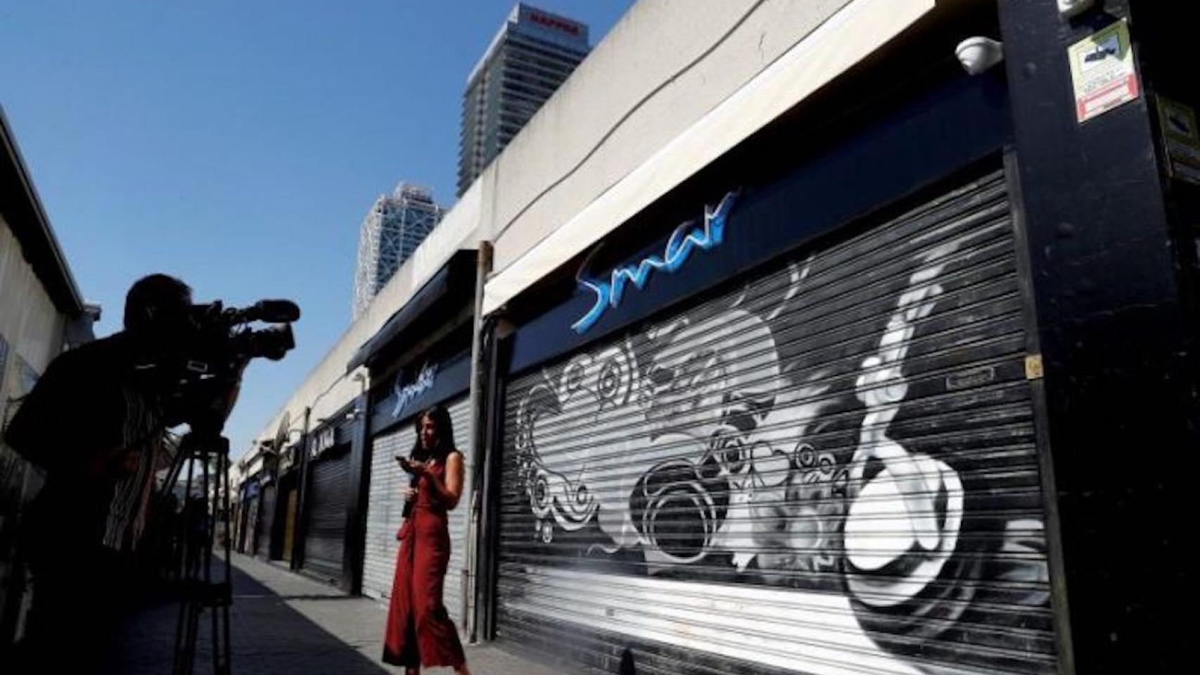 Fachada de la discoteca Smar del Port Olímpic, donde se cometió el crimen de Sara / EFE