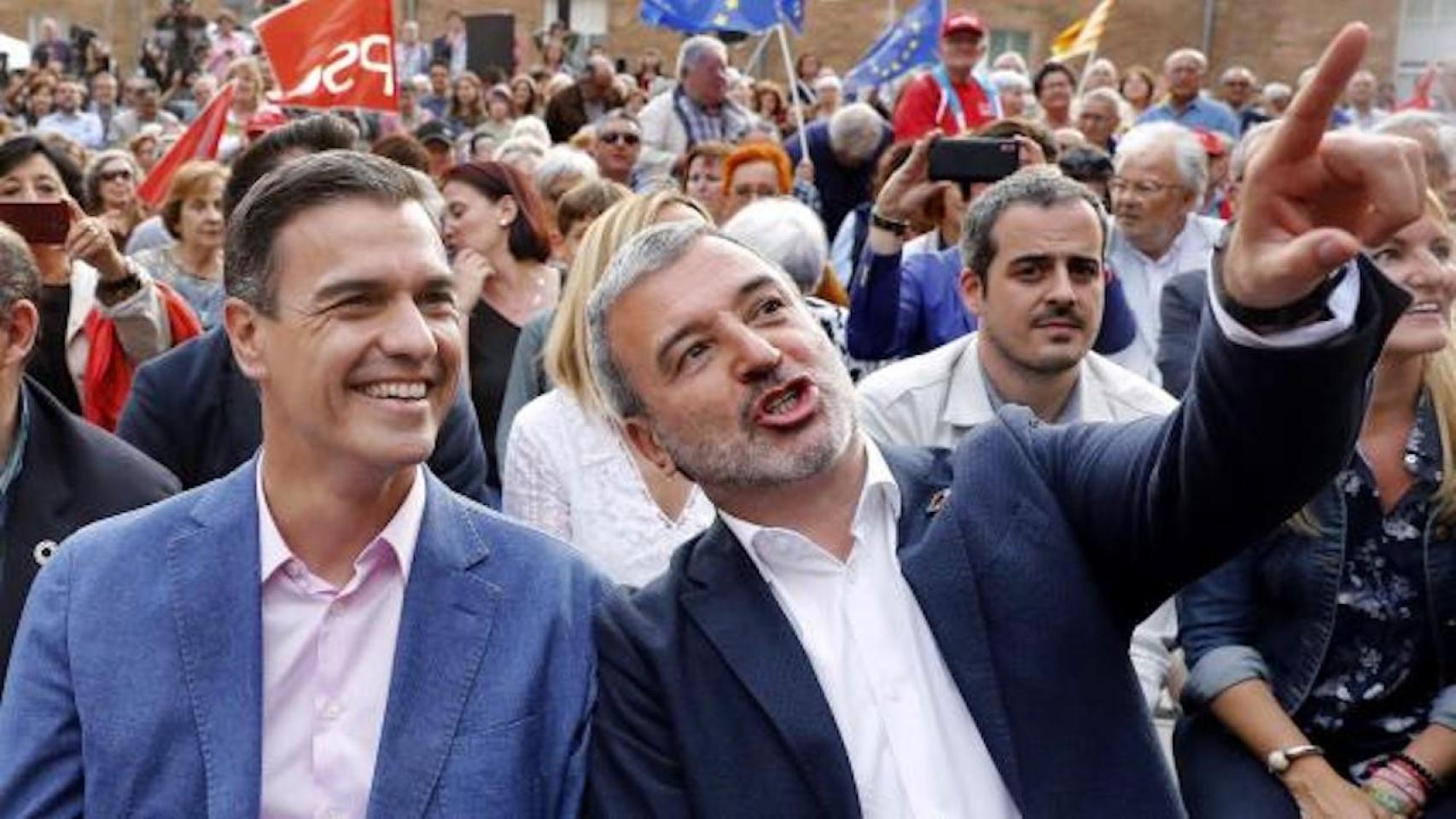 Pedro Sánchez y Jaume Collboni, en un acto en Barcelona / EFE