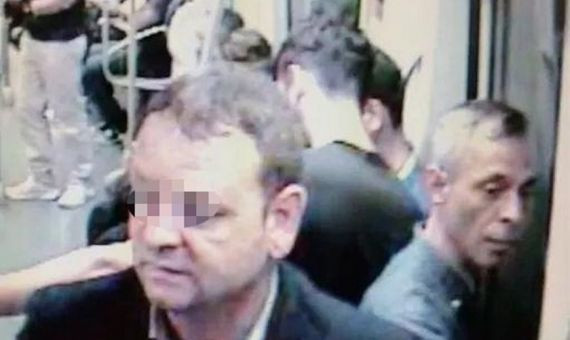 Una imagen del carterista en el Metro / MA