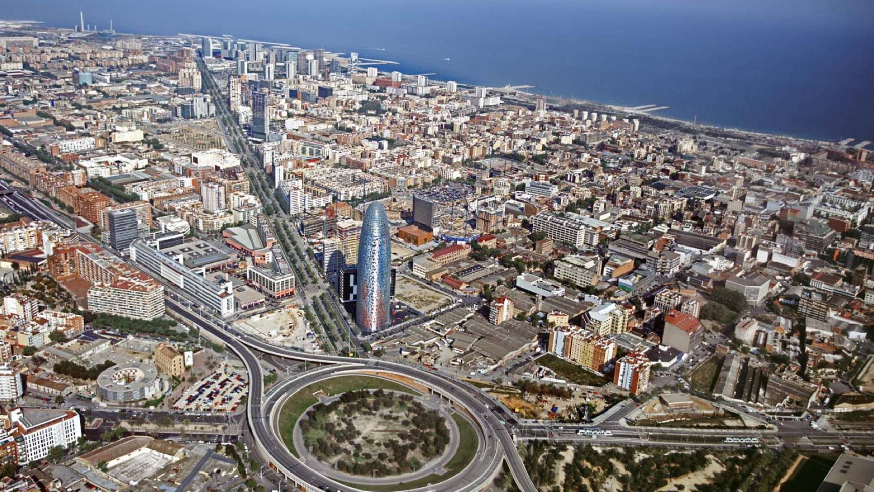 Vista aérea de la zona del 22@ de Barcelona / ARCHIVO