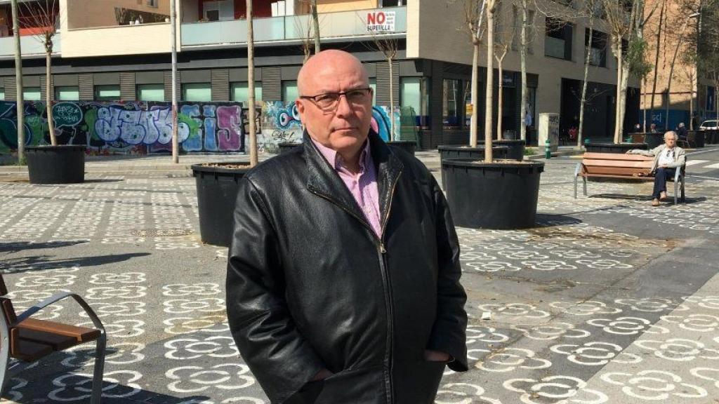 El presidente de la Plataforma d'Afectats per la superilla del Poblenou, Jordi Campins / PA