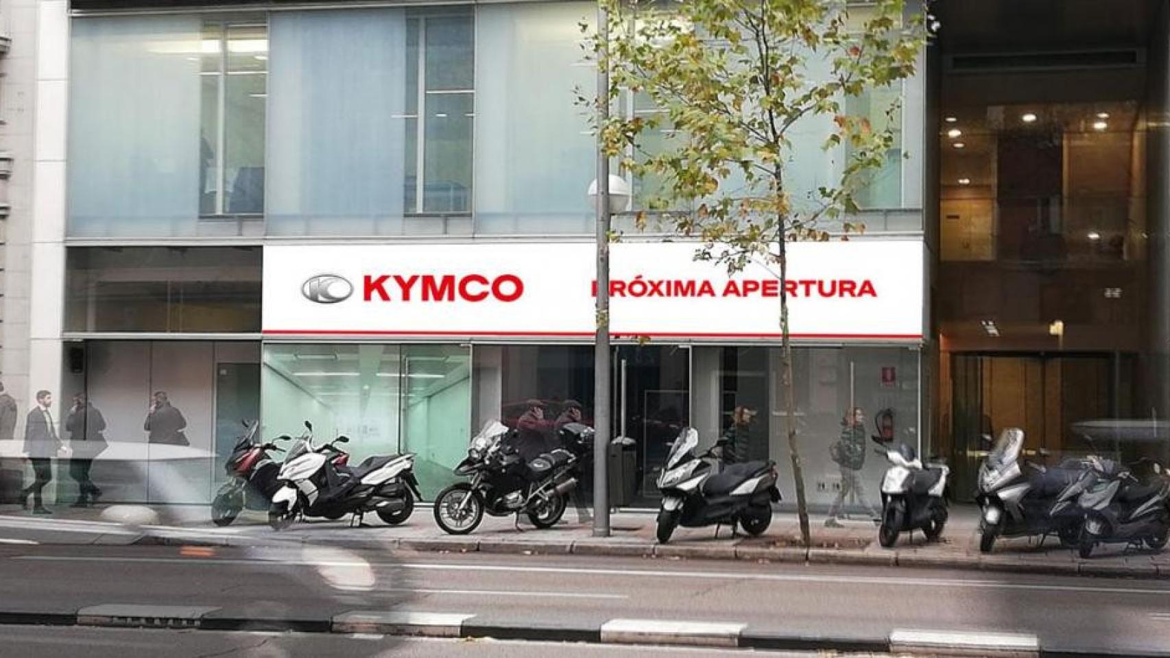 Imagen de archivo de un concesionario de Kymco