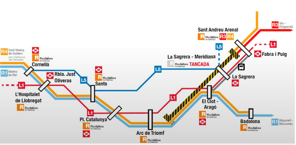 El corte de Renfe previsto para esta Navidad / AYUNTAMIENTO DE BARCELONA