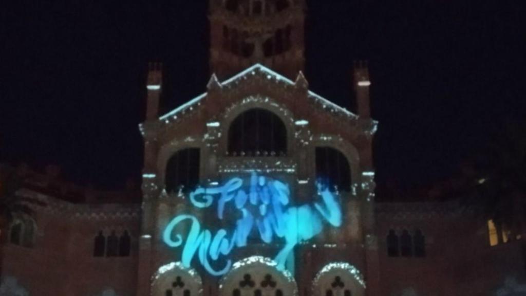 El Recinto Modernista de Sant Pau, iluminado por Navidad / JS