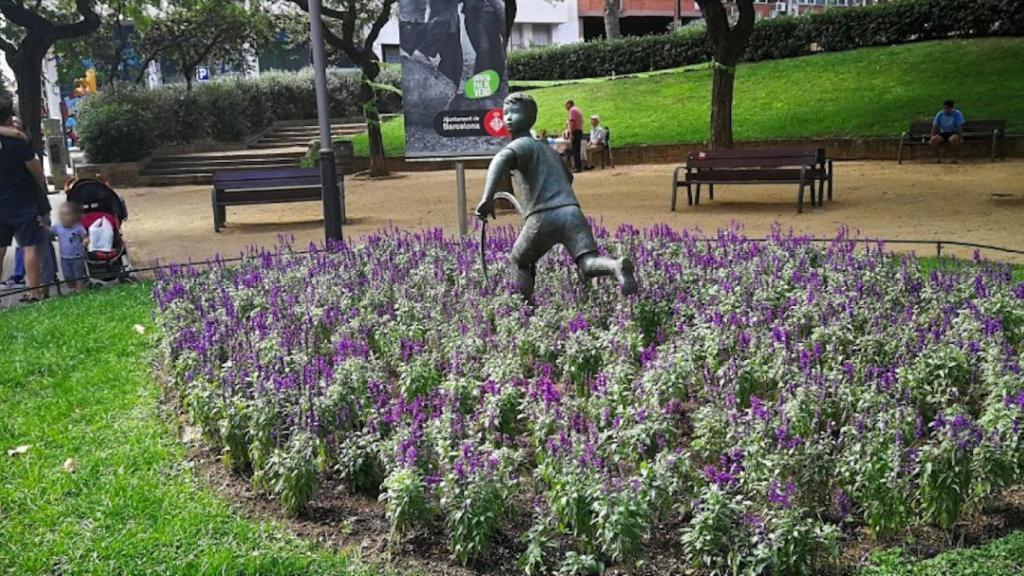 Parque del Guinardó, en el que se han detectado casos de envenenamiento de perros y gatos / GOOGLE MAPS