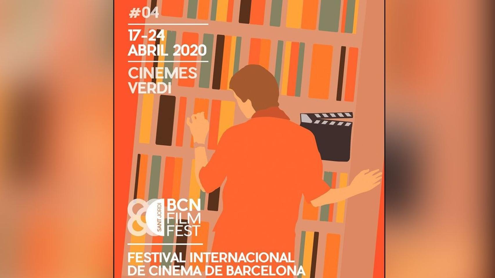 Cartel del Bcn Film Fest, en el que se estrenará la película de Pasqual Maragall, ahora en el mes de junio