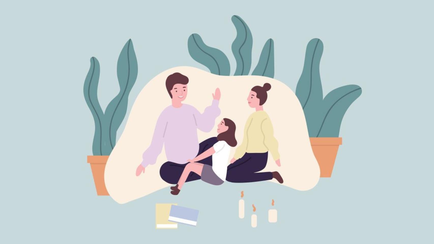 Ilustración sobre el valor de la resiliencia / Fundación la Caixa