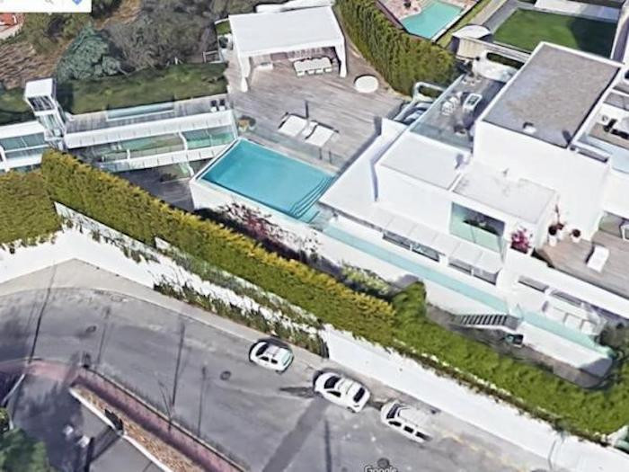 Vista aérea de la mansión en Esplugues de Shakira y Piqué / GOOGLE MAPS