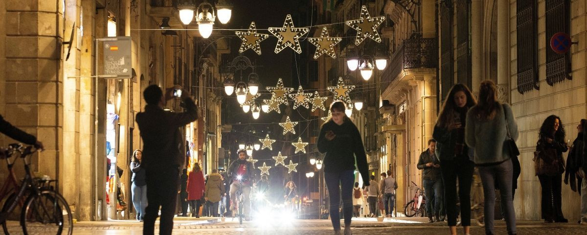 Luces de Navidad, en Barcelona / EFE 