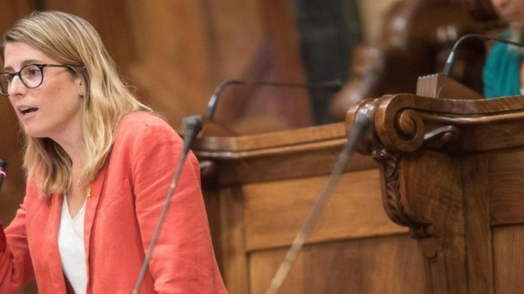 Elsa Artadi, durante un pleno / EFE