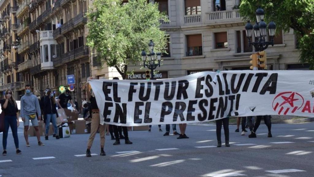 Manifestación de Arran en Via Laietana / EUROPA PRESS