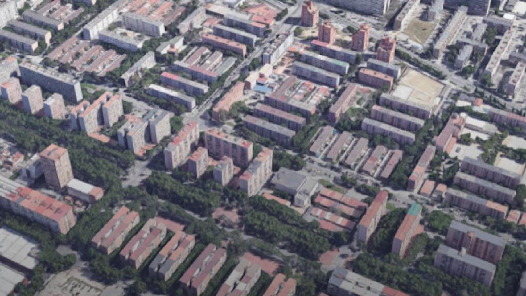 Imagen del barrio del Besòs-Maresme desde el aire / AY. DE BCN