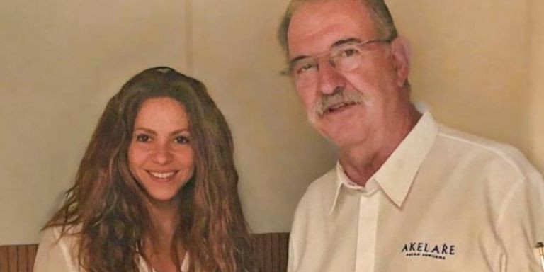 Shakira con Pedro Subijana en el restaurante Akelarre / RESTAURANTE AKELARRE