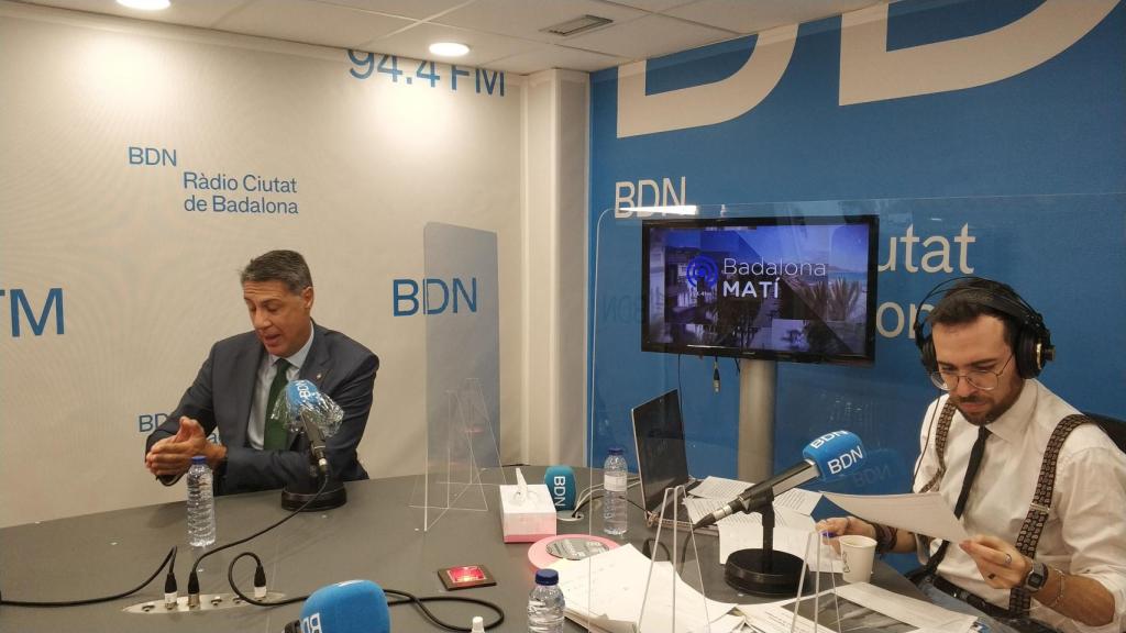 Xavier García Albiol durante una entrevista este miércoles / RÀDIO CIUTAT BADALONA