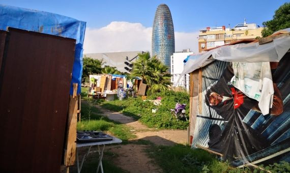 Asentamiento chabolista en Barcelona / MA