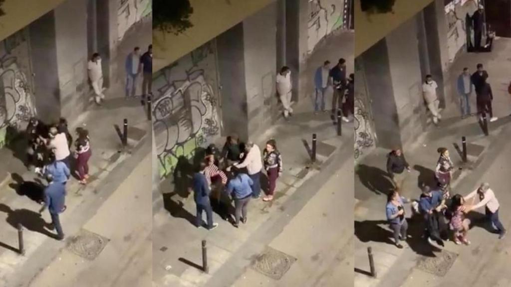 Trifulca en la calle d'en Robador del Raval de Barcelona / ARRAVALERA