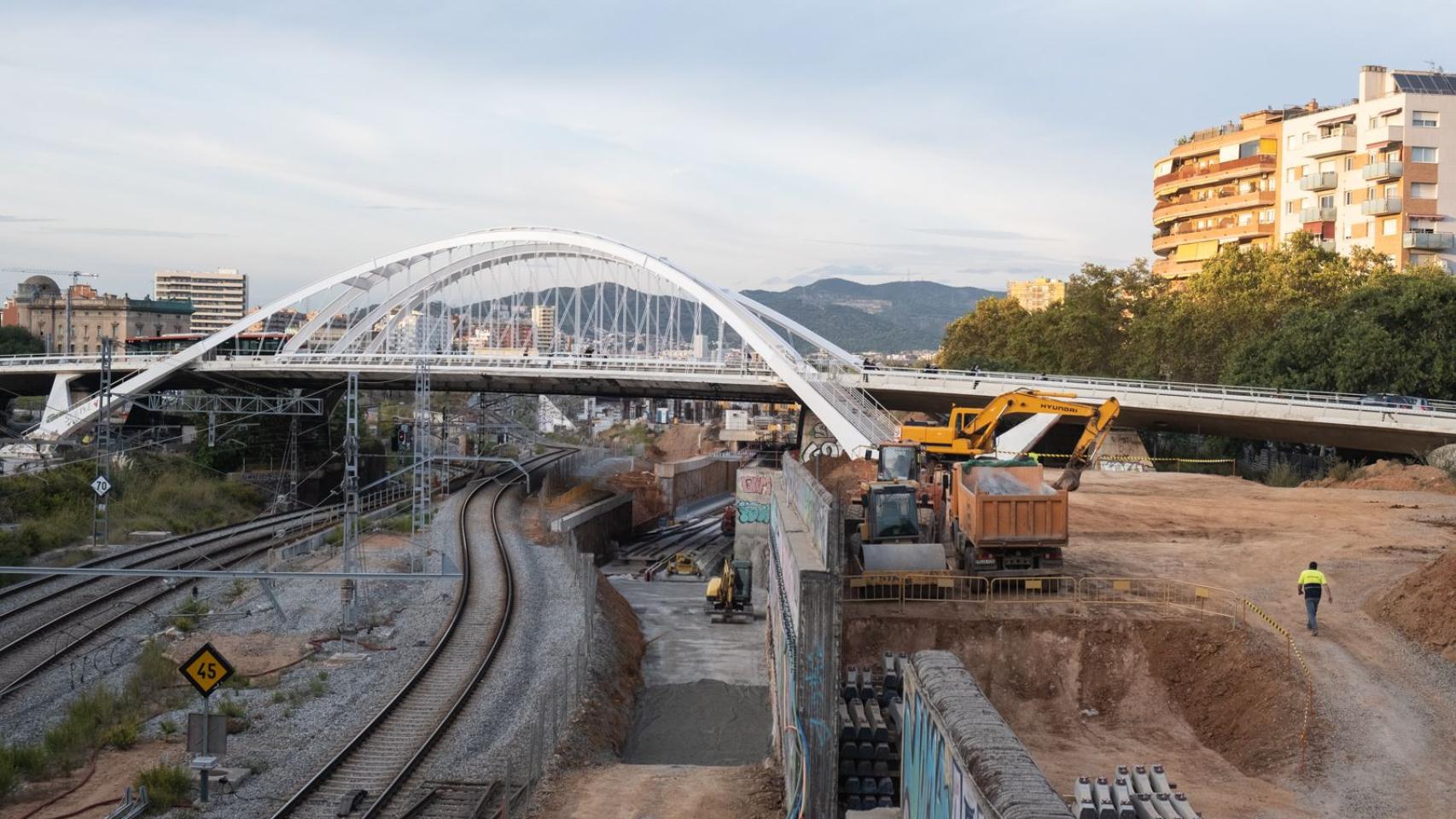Obras para la futura estación de la Sagrera, en Barcelona / PABLO MIRANZO