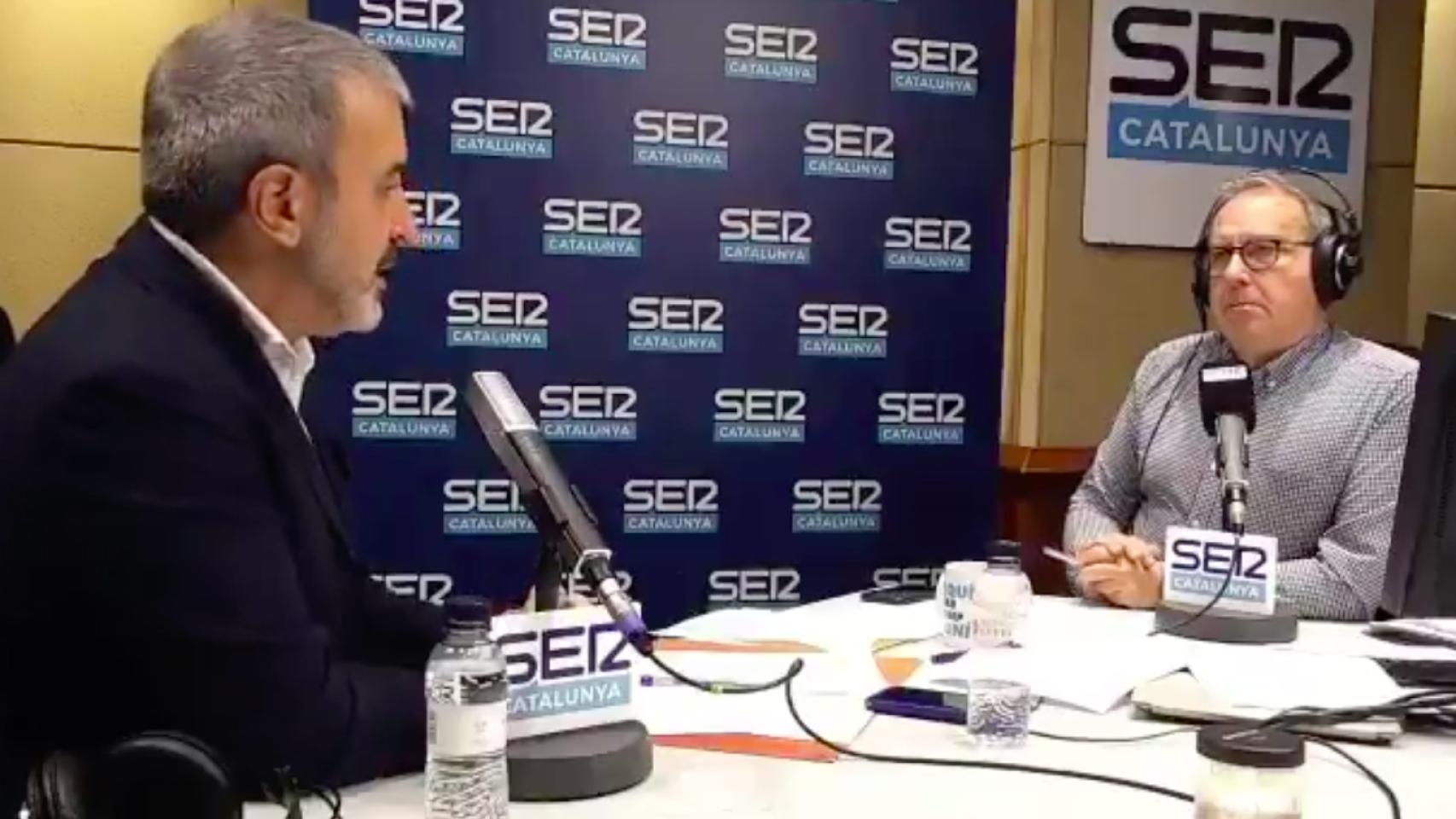 Jaume Collboni, en la entrevista en la cadena 'Ser Catalunya' de este miércoles / SER CATALUNYA
