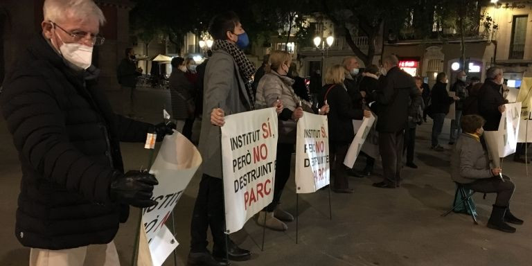 Manifestantes durante la protesta / RP