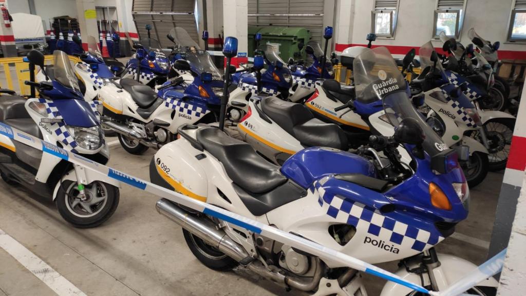Motos retiradas de la Guardia Urbana de Badalona / CEDIDA